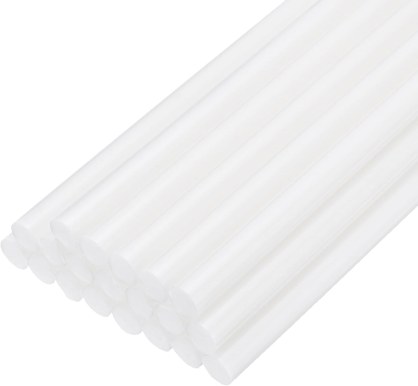 uxcell 20pcs Hot Glue Sticks for Glue Gun 7mm/0.28-inch x 8-inch Mini Hot Melt Adhesive Glue Stick White