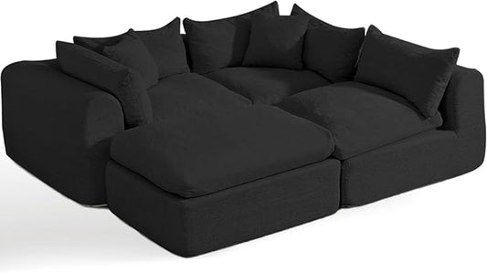 Modular Cloud Couch Sectional, Boneless Sofa by WENTUM