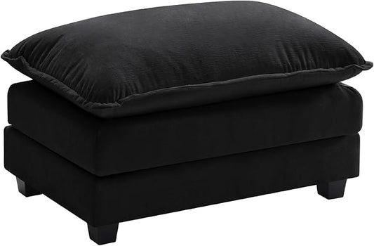 Ihanherry Ottoman for Modular Sectional Cloud Couch, Chenille Deep Seat Sofa by iHanHerry