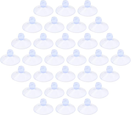 30 Pack Glass Table Suction Cups 18mm Rubber Suction Cup Hangers Without Hooks by Qjaiune