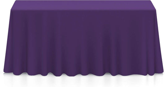 Lann's Linens - 10 Premium 90" x 132" Tablecloths for Wedding/Banquet/Restaurant - Rectangular Polyester Fabric Table Cloth - Purple