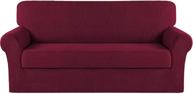 Turquoize Stretch Sofa Slipcover 2 Pieces Sofa Cover Couch Cover by Turquoize