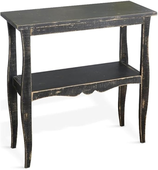 Sunny Designs Marina Black Sand Wood and Veneers Side Table by Sunny+Designs