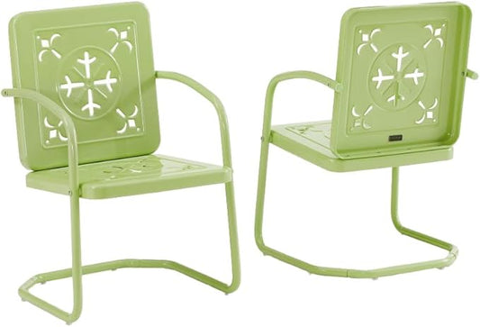 Crosley Furniture Azalea 2-Piece Outdoor Chair Set, Vintage Retro Metal Patio by CrosleyFurniture