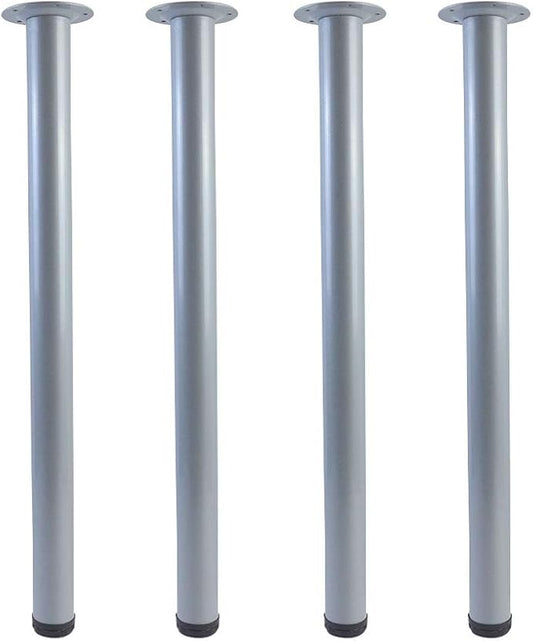 QLLY 28 inch Adjustable Metal Desk Legs, Heavy Duty Furniture Table Legs by QLLY