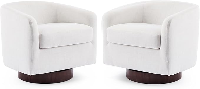 VINGLI 360°Swivel Accent Chairs Set of 2 - Image 9