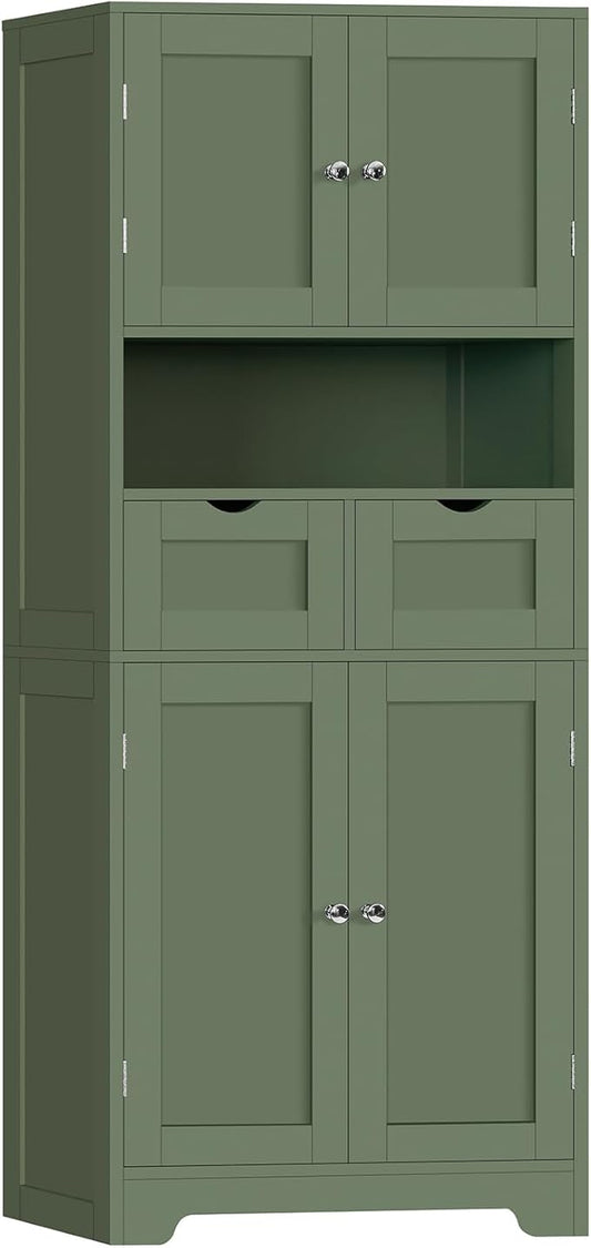 Iwell 58" H Tall Bathroom Storage Cabinet by IWELL