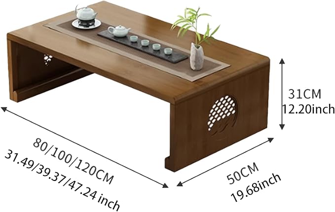 Folding Coffee Table Foldable Japanese Floor Table Low Table - Image 2
