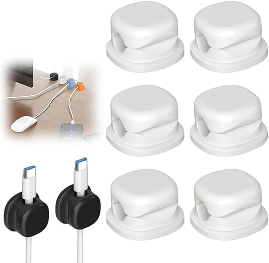 6 Pack Cord Organizer Holder, 2026 New Adjustable Cable Organizer Clips by BYXIWA