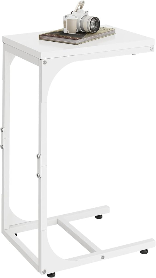 WLIVE C Shaped End Table, Small Couch Side Tables by WLIVE