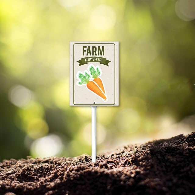 Eveokoki Aluminum Seed & Plant Labels - Plant Markes for Seedlings-Plant Tags for Pots - Garden Signs for Vegetable - Durable Markers for Plants Outdoor Waterproof - Garden Decor for Farmhouse