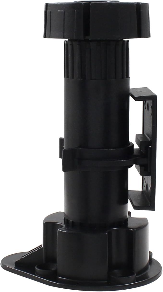 Jiozermi 4 Pack Black Plastic Cabinet Legs, Adjustable Furniture Feet - Image 4