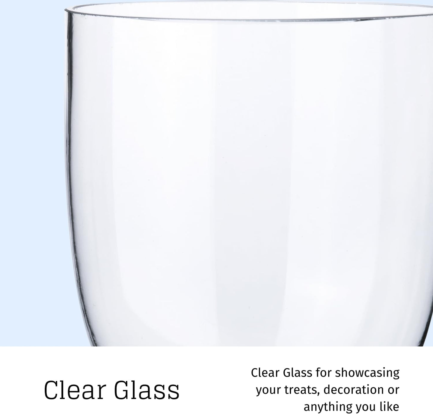 Set of 3 Apothecary Jar Glass Decorative Candy Jars Elegant Storage Candy Buffet Display, Wedding Candy Organizer Canisters (H: 9", 12.5", 14"; 20 FL.OZ, 23 FL.OZ and 28 FL.OZ)