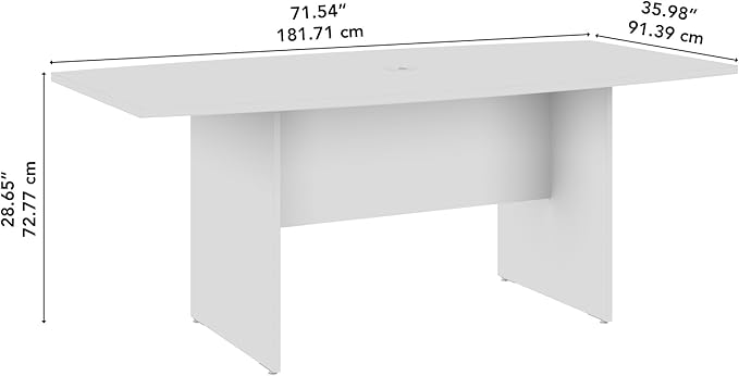 Bush Business Furniture Series C 72W Office Desk in Natural Cherry, Large PC - Image 3