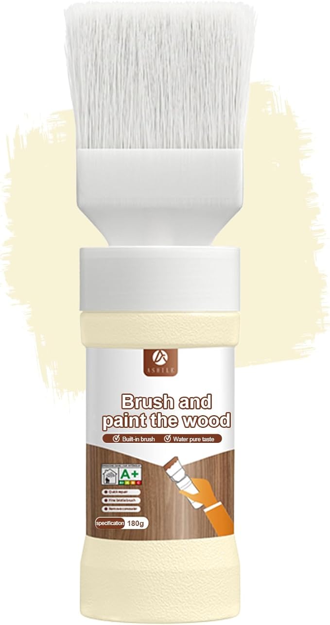 Beige Touch-Up Paint for Furniture, Metal No Sanding, Fast Drying, Water Based by Anirun2-in-1PaintBrushRevolution