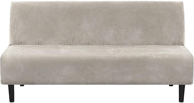 H.VERSAILTEX Real Velvet Futon Cover Armless Sofa Covers Sofa Bed Covers by HVERSAILTEX