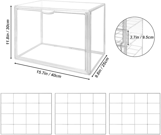 BOHOIDEE 4 Tiers Clear Acrylic Display Case - Image 3