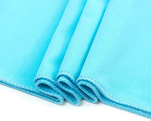 VDS Pack of 300 PCS | Aqua Blue| Spandex Chair Sashes Bows Without Buckle | Stretch Elastic Banquet Universal Folding Chair Band Tie with for Wedding Party Conference Celebration Event Decoration