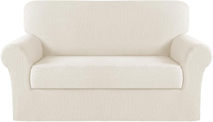 Turquoize Stretch Sofa Slipcover 2 Pieces Sofa Cover Couch Cover by Turquoize