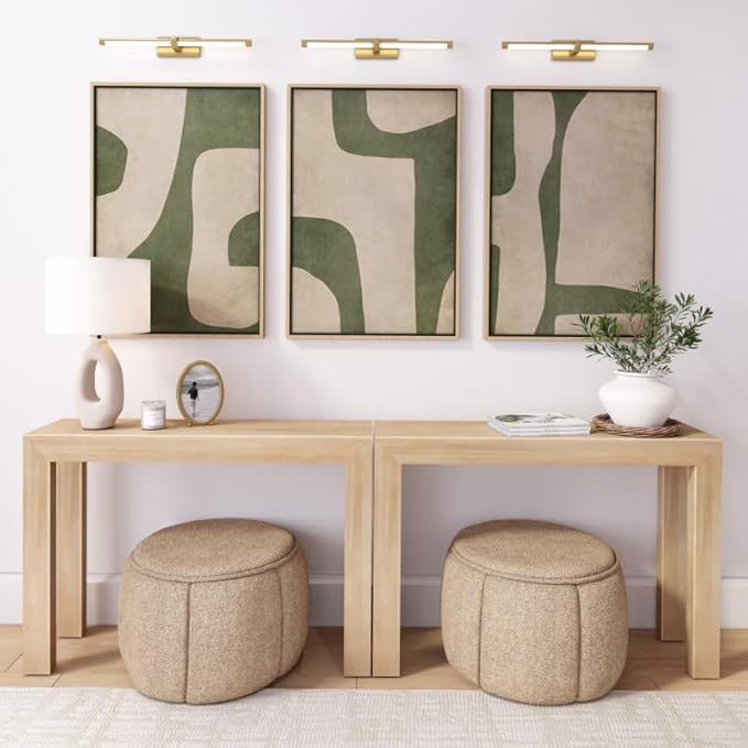 Plank+Beam Modern Solid Wood Console Table, 46 Inch, Sofa Table, Narrow - Image 9