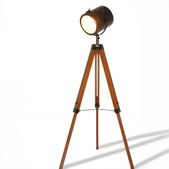 DEC LUCE DECOLUCE LIGHTING Vintage Industrial Tripod Floor Lamp by DECOLUCELIGHTINGPERSONALIZEDLAMPDECOR