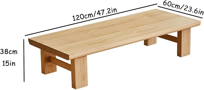 Japanese-Style Tea Table, Tatami Coffee Table, Floor-Standing Shrine Base - Image 2
