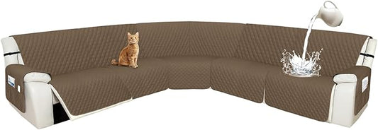 Arfntevss Recliner Sectional Couch Covers 1OO% Waterproof L Shape Sofa Cover by Arfntevss