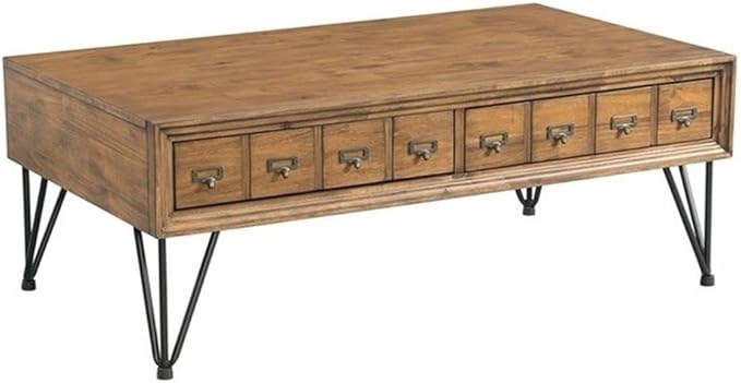 Pemberly Row Transitional Tanner 3PC Occasional Table Set, Light Walnut Finish by PEMBERLYROW