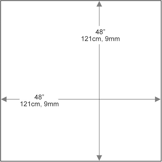 Dulles Glass 48 inch Square Glass Table Top - Image 3