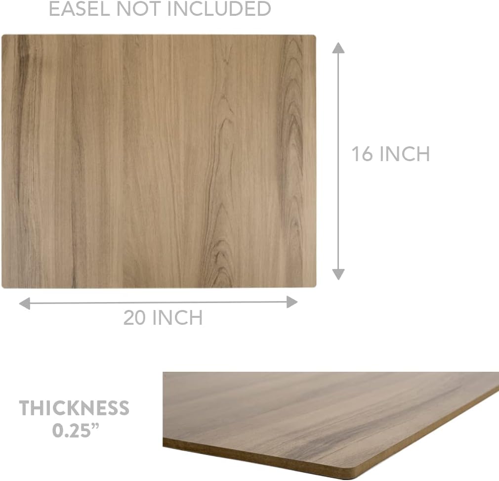 Andaz Press Large Wooden Welcome Sign for Wedding, Rustic Welcome Sign 16" x 20" Custom Names & Date Minimal Woodland Wedding Signage English Oak MDF Wood Finish Wedding Reception Indoor Outdoor Signs