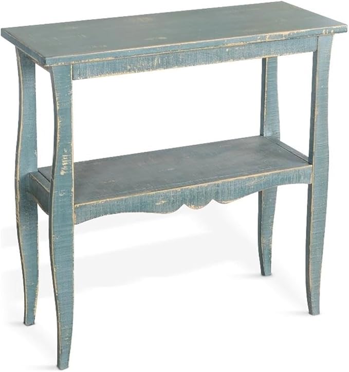 Sunny Designs Marina Green Sea Grass Solid Wood and Veneers Side Table by Sunny+Designs