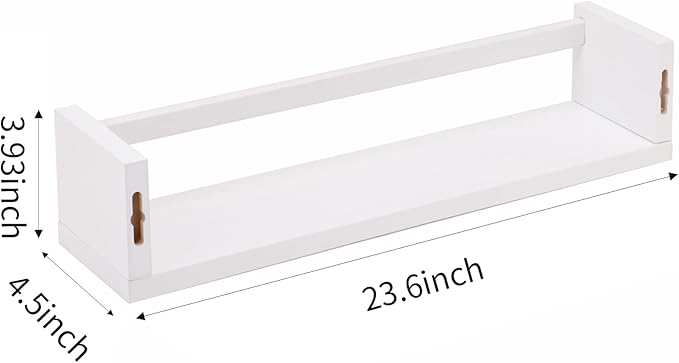 Fixwal Nursery Book Shelves, 23.6 Inch Floating Bookshelf - Image 3