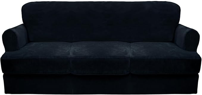 CUCRAF Cushion Sofa Cover 4 Piece Slipcovers, Soft Thick Velvet Couch Cover by CUCRAF