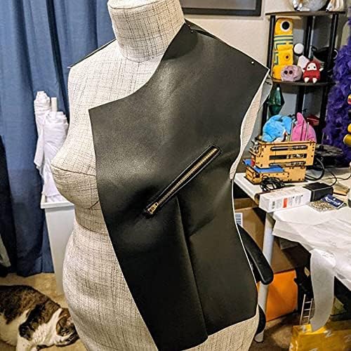 Black Faux PU Leather Fabric Sheet by The Yard Synthetic Pleather 0.7 mm Nappa - Image 6