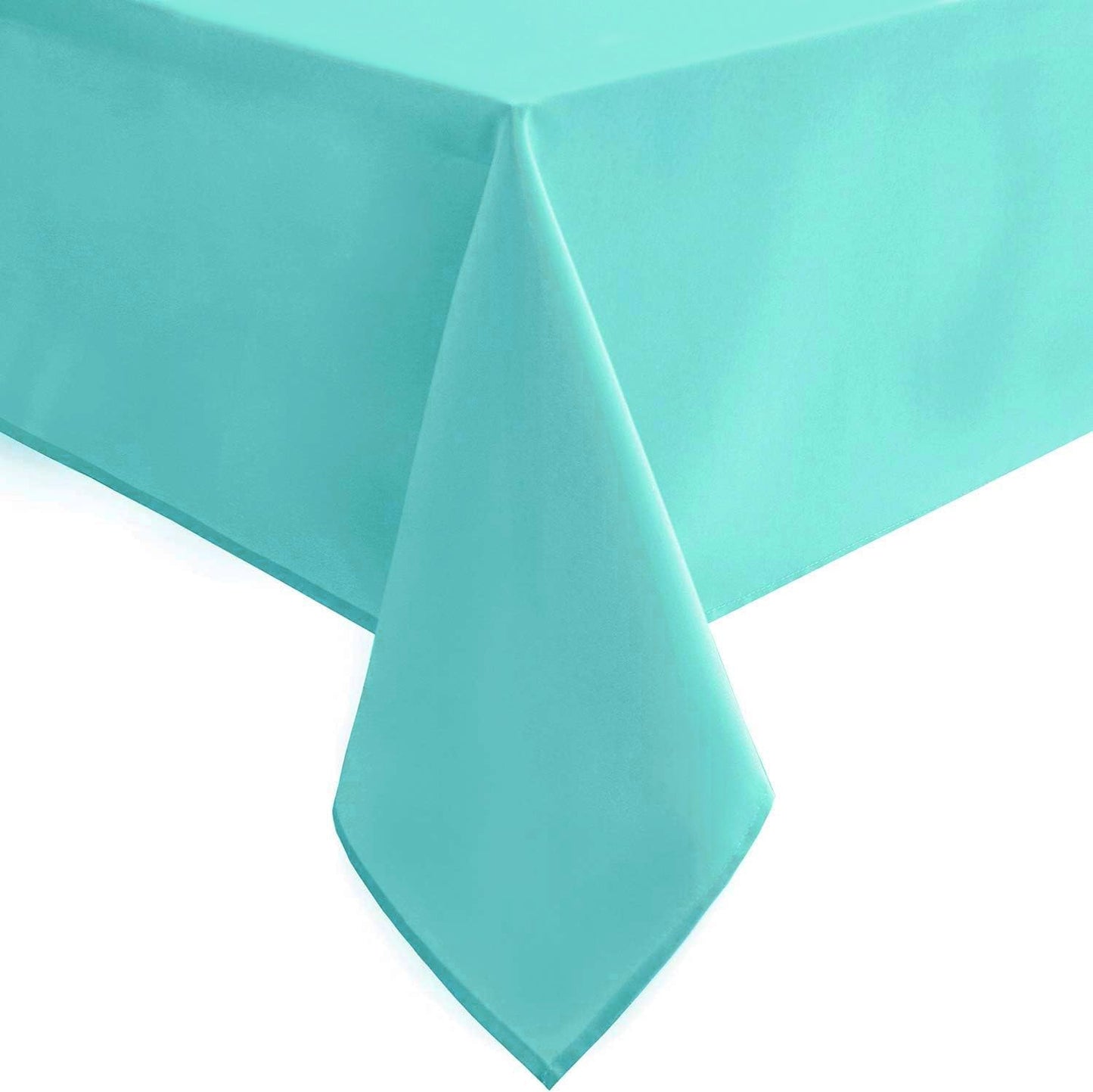 Hiasan Light Blue Rectangle Tablecloth - Waterproof Spillproof and Wrinkle Resistant Washable Polyester Table Cloth for Dining Party, 52 x 70 inch