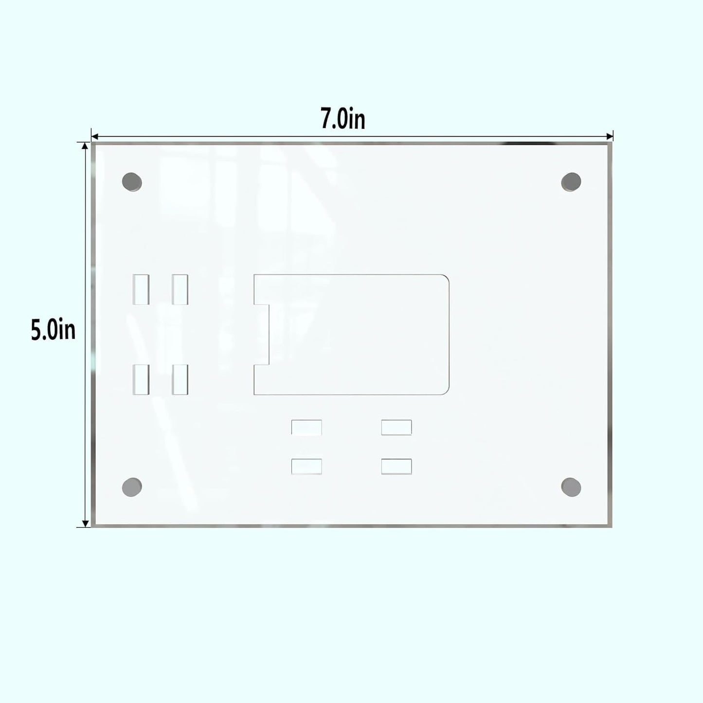 HELPLEX Picture Frames, 1 Pack 5x7 inch Acrylic Picture Frame Clear 5 x 7 Photo Frames Magnetic Picture Frames Ready for Tabletop Display, Effectively Protect Photos from Fading and Yellowing