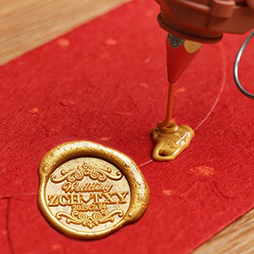 VARACL Hot Melt Glue Sealing Sticks for Letter Seal Stamp - Great for Wedding Invitations, Cards Envelopes, Snail Mails, Postcards, Greeting Cards, Gift Ideas, 7 x 100 mm, 20PCS (Gold)