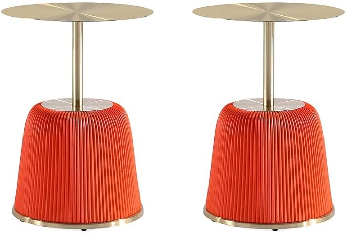Manhattan Comfort Anderson Modern 15.75" Round End Tables 1.0 by ManhattanComfort