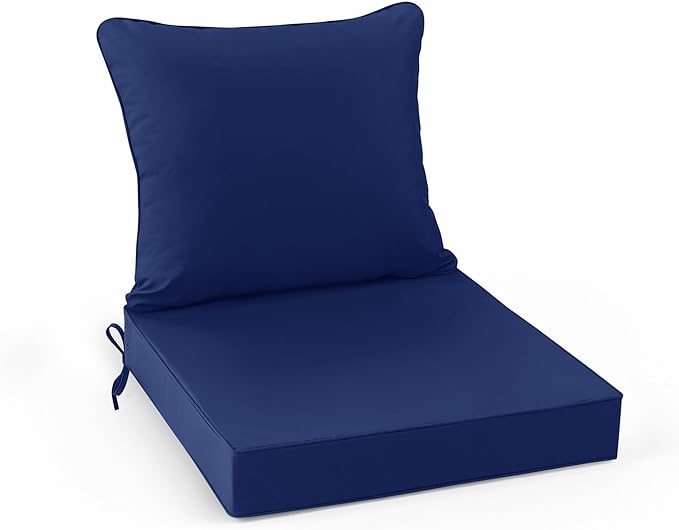 Summsun Outdoor Cushions for Patio Furniture 24 x 24 Inch, Double-Sided by SUMMSUN
