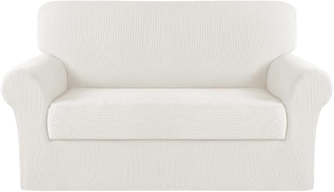 Turquoize Stretch Sofa Slipcover 2 Pieces Sofa Cover Couch Cover by Turquoize