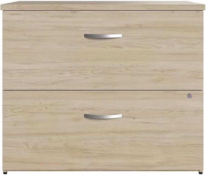 Bush Business Furniture Studio C 2 Drawer Lateral File Cabinet in Natural Elm - Image 4