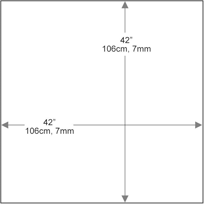 Dulles Glass 42 inch Square Glass Table Top - Image 3