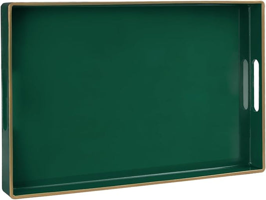 MAONAME Dark Green Decorative Tray, Serving Tray by MAONAME