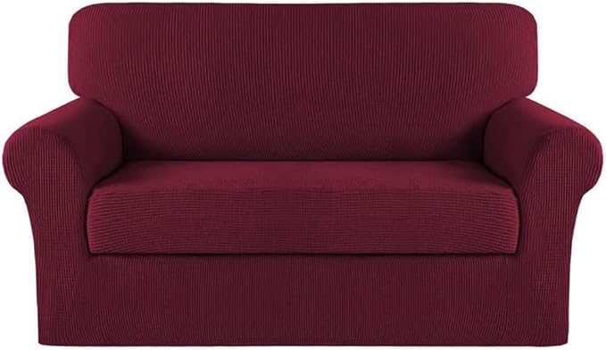 Turquoize Stretch Sofa Slipcover 2 Pieces Sofa Cover Couch Cover by Turquoize