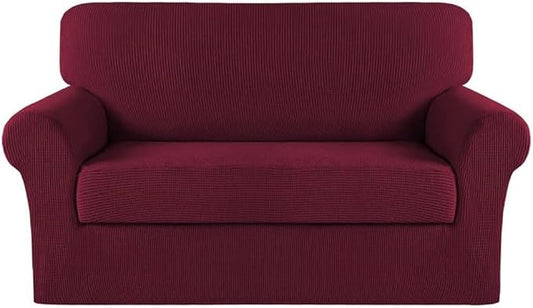 Turquoize Stretch Sofa Slipcover 2 Pieces Sofa Cover Couch Cover by Turquoize