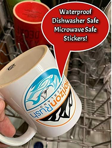avgrafx 1.5 Inches Custom Sticker Personalized Labels Waterproof Dishwasher Safe Made USA, Custom Labels Business or Image Personalize Your Business Stickers