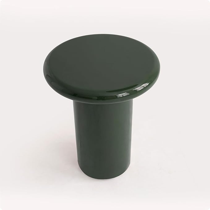 Acanva Modern End Tables with High Glossy Finish, Curved Edges, Accent Center - Image 3