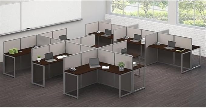 Bush Business Furniture Double Cubicle Desk - Image 6