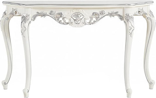 Vintage French Console Table, Wood Entryway Table by Unknown