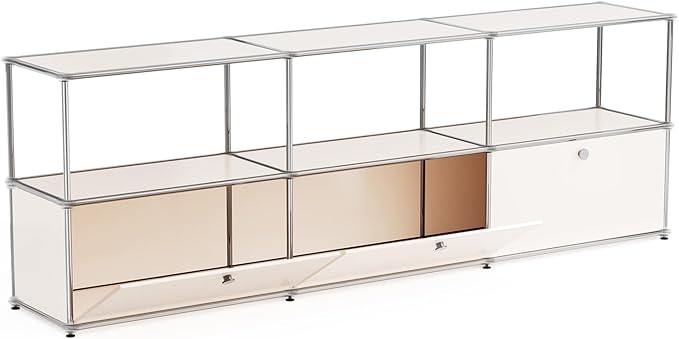 Modern Storage Cabinet Sideboard Versatile Free-Standing Organizer Cabinets - Image 4
